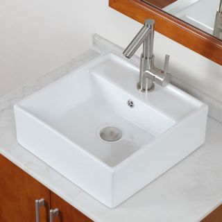 IMG Rectangular Single Hole Vessel Bathroom Sink   IMG W201