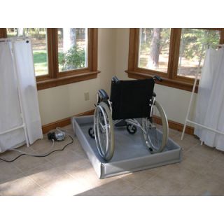 LiteShower Wheelchair Accessible Portable Shower Stall Recliner Model