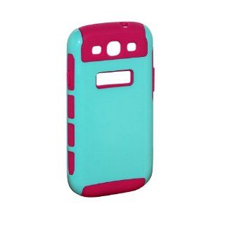 Generic Hybrid Rugged Combo Matte Soft Case for Samsung Galaxy S3 I9300 Light Blue Pink Electronics