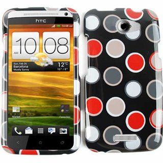 Cell Phone Snap on Case Cover For Htc One X S720e    Two Piece Solid Color With Multi Color Print Cell Phones & Accessories