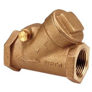 NIBCO NL740xC Silicon Bronze Lead Free Check Valve, Horizontal Swing, Class 125, PTFE Seat, 1 1/2" Female NPT Thread (FIPT) Industrial Check Valves
