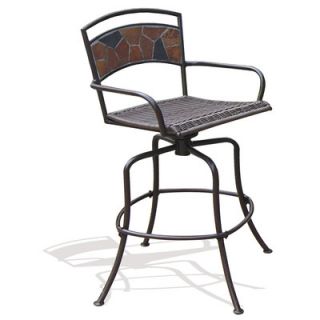 Deeco Rock Canyon Swivel Bar Chair (Set of 2)