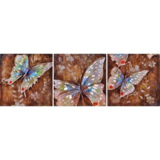 Mystical Butterflies Canvas (Set of 3)