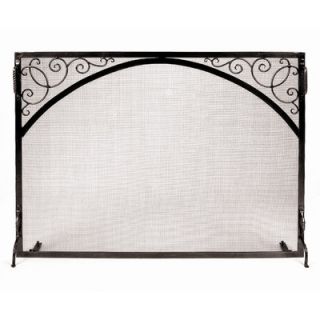 Minuteman Scroll and Arch Sterling Wrought Iron Fireplace Screen