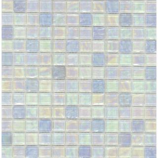 Surfaces Elida Glass 12 x 12 Mosaic in Blue Oil