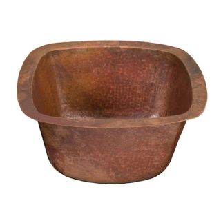Picasso II Square Hand Hammered Bathroom Sink