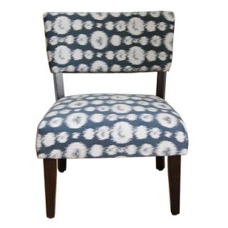 Kinfine Large Ikat Gigi Fabric Slipper Chair