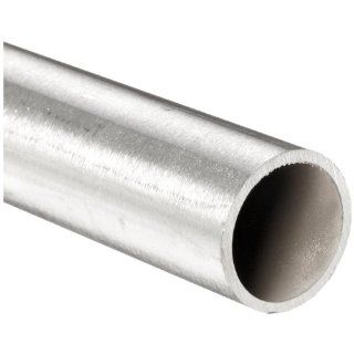 Stainless Steel 316L Seamless Round Tubing, 7/8" OD, 0.745" ID, 0.065" Wall, 48" Length Metal Industrial Wall Tubing
