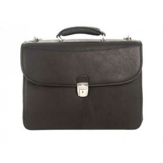 Contatto Milano Double Gusset Laptop Leather Briefcase