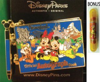 DISNEYLAND Resort Mickey & Friends Autograph Book Trading Pin (Comes Sealed)   Disney Parks Exclusive & Limited Availability   BONUS Double Sided Pluto Stamp Included 