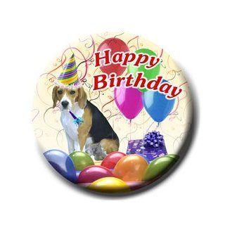 Beagle Happy Birthday Pin Badge 