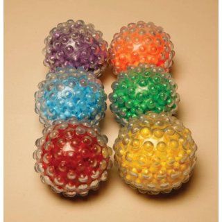 Abilitations Roll N Rattle Sensory Balls, Assorted Colors, (Set of 6) Science Lab Education Curriculum Support