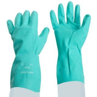 Showa Best 727 Nitri Solve Nitrile Glove, Unlined, Chemical Resistant, 15 mils Thick, 13" Length Chemical Resistant Safety Gloves