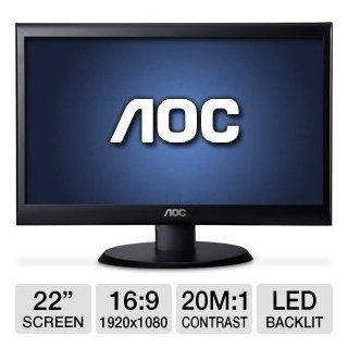 AOC e2250Swdn 22" Class Widescreen LED Monitor Computers & Accessories