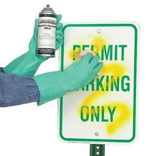 Emedco Graffiti Removal Spray Industrial Warning Signs