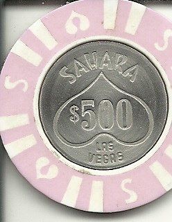 $500 sahara las vegas casino chip rare vintage 