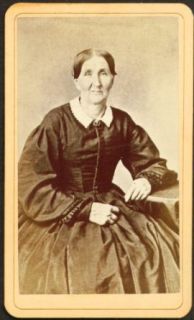 Seated older woman CDV Moore Brothers Springfield MA Entertainment Collectibles