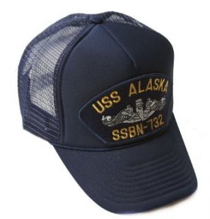 Navy Ships Trucker Hat   USS Alaska SSBN 732 Clothing
