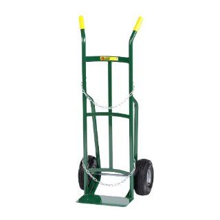 Little Giant TW 42 10P Single Cylinder Cart Truck with Dual Handle, 10" Pneumatic Wheel, 800 lbs Capacity, 49" Height Hand Trucks