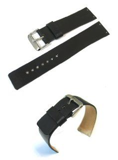 Genuine Leather Single Ply 22mm Watch Band / Strap Replacement for Skagen 233xxlslb, 733xlslb, 233xxlslc, 355xlslb, 233xxlrlb Watches