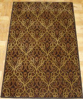 AMZ135   Rug Depot Remnant Runners   27" x 3'5   Stanton Hereke Masquerade 23133   Black Background   Machine Made of 100% Polypropelene   Serged Ends   ******* THIS PRODUCT IS SOLD AT REMNANT PRICING. IF MORE MATERIAL IS NEEDED, CALL RUG DEPOT CU