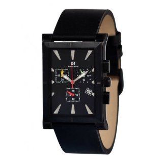 Danish Design IQ14Q755 Rubber/ Band Black Dial Chronograph Sport Man's Watch Watches
