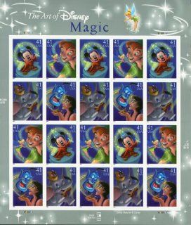 The Art of Disney Magic Collectible Stamp Sheet 