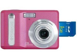   	 Polaroid i735 7MP 3x Optical / 4x Digital Zoom Camera (Pink)  Point And Shoot Digital Cameras  Camera & Photo
