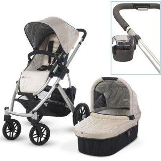 UPPAbaby 0112 LSY Lindsey VISTA Stroller With Cup holder   Wheat  Baby Strollers  Baby