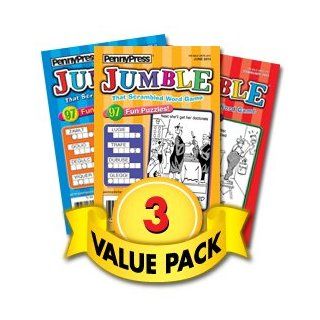 Jumble Puzzles 3 Pack Penny Press Books