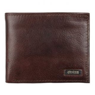 Guess Mens Genuine Leather Passcase Billfold Wallet at  Mens Clothing store
