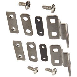 BUD Industries NBX 10915 Stainless Steel Locking Hasp Kit, Natural Finish Electrical Boxes