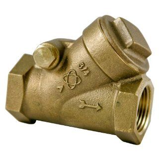 NIBCO NJ740x6 Silicon Bronze Lead Free Check Valve, Horizontal Swing, PTFE Seat, 1/2" Female Solder Cup Industrial Check Valves