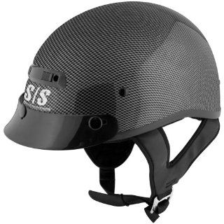 Speed and Strength Solid Speed Carbon Fiber Men's SS300 Harley Cruiser Motorcycle Helmet   Graphic Grey / Large Automotive