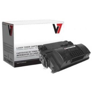 V7 V764X Toner Cartridge   Black   Compatibility HP LaserJet Printers P4015 P4515 Electronics