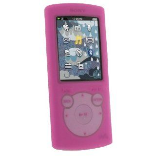 iGadgitz Pink Silicone Skin Case Cover for Sony Walkman NWZ S765 NWZ S764 S Series Video  Player 8gb 16gb + Screen Protector (NWZ S765B, NWZ S765W)   Players & Accessories