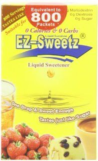 EZ Sweetz (2oz   Liquid Sweetener 800 Servings/Bottle)  Sugar Substitute Products  Grocery & Gourmet Food