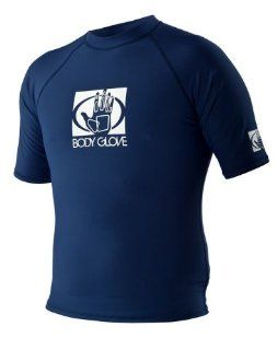 Body Glove Men's Basic Short Arm Rashguard, Navy, Large  Athletic Rash Guard Shirts  Sports & Outdoors