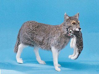 Wolf w/ Pup Decoration Lifelike Dog Figurine Model Figure Statue New   Collectible Figurines