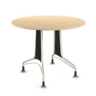 KI Furniture 42" Round Table with Perforated End Panels  