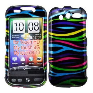HTC myTouch 4G Rainbow Zebra Hard Faceplate Cover Case USA SELLER Cell Phones & Accessories