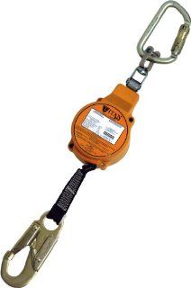 Miller Titan by Honeywell TFL 3 Z7/11FT Fall Limiter with Stainless Steel Swivel Shackle and Carabiner   Fall Arrest Safety Clips  