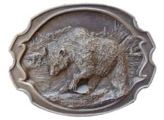 Grizzly Scene Novelty Belt Buckle Clothing