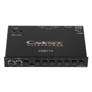Cadence Acoustics CEQ 773 7 Band Paragraphic Equalizer Subwoofer Crossover and 7 Volt Line Driver  Vehicle Subwoofers 