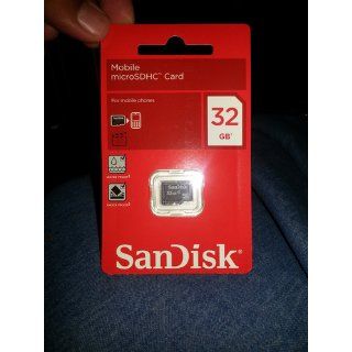 SanDisk 32GB Mobile MicroSDHC Class 4 Flash Memory Card, Frustration Free Packaging  SDSDQ 032G AFFP Electronics