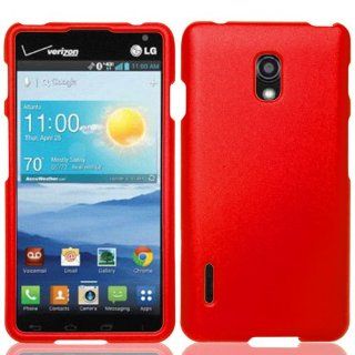 Red Hard Cover Case for LG Optimus F7 US780 DL 74 Cell Phones & Accessories