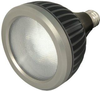 KolourOne S8966 Dimmable LED PAR38, 17 Watt 40 Degree 2700K 120V, 780 Lumens, Black/Silver   Led Household Light Bulbs  