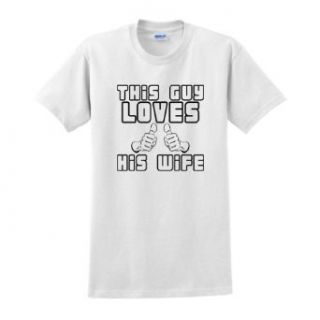 This Guy Loves His Wife T Shirt Novelty T Shirts Clothing
