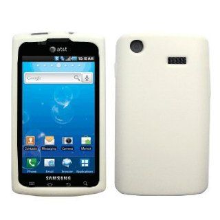 Cbus Wireless White Silicone Case / Skin / Cover for Samsung Captivate SGH I897 Cell Phones & Accessories