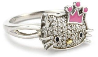Hello Kitty "Sweet Statement Princess" Sterling Silver Ring, Size 7 Jewelry